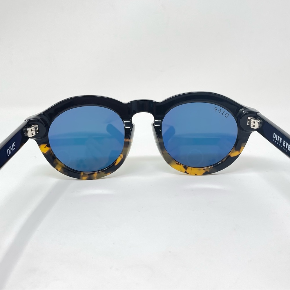 Diff Eyewear Sunglasses Dime Shiny Fire Gold Lens… - image 5